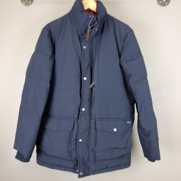 Woolrich Langhorne Men's Puffer Jacket Size Medium Deep Navy 550 Fill 16106 - Picture 1 of 14